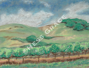 Painting of Sonoma Hills